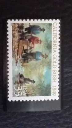 Stamp Collection USA california gold rush