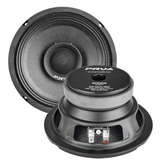 PRV AUDIO - 6" FULL RANGE - STAMPED STEEL BASKET - 1.5" VC - 200W PROGRAM POWER (6FR200)