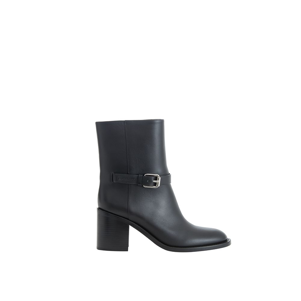 Burberry black leather boot bargainpyramid.com