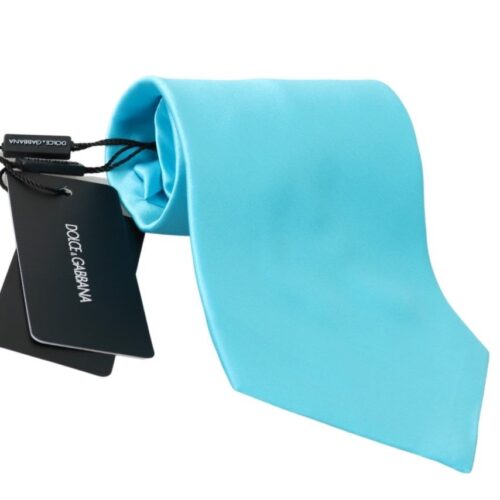 dolce gabbana light blue mens silk tie bargain pyramid.com