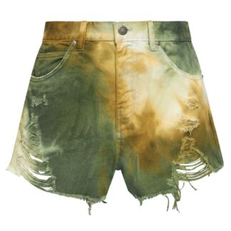 pinko military green cotton shorts for women bargain pyramid.com