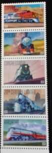 Stamp Collection USA, Trains