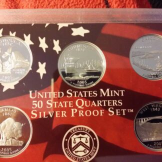 Coin Collection USA Edition. 2005 Mint Silver Proof Set.