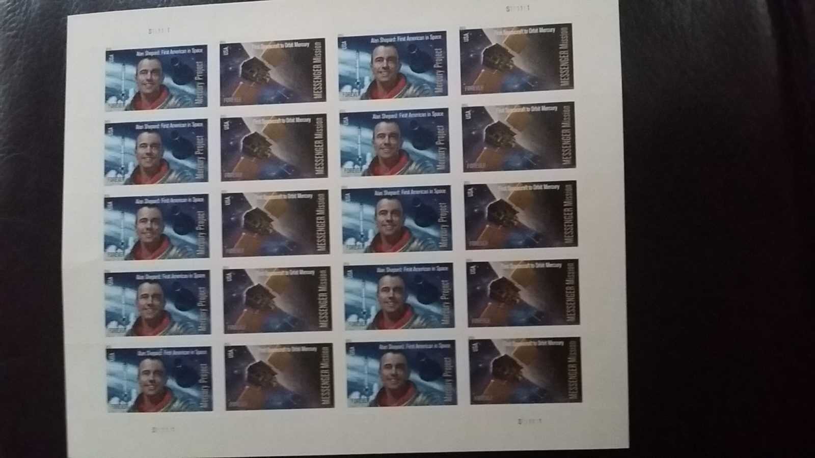Stamp Collection USA Allen Shepherd first astronaut in space messenger mission
