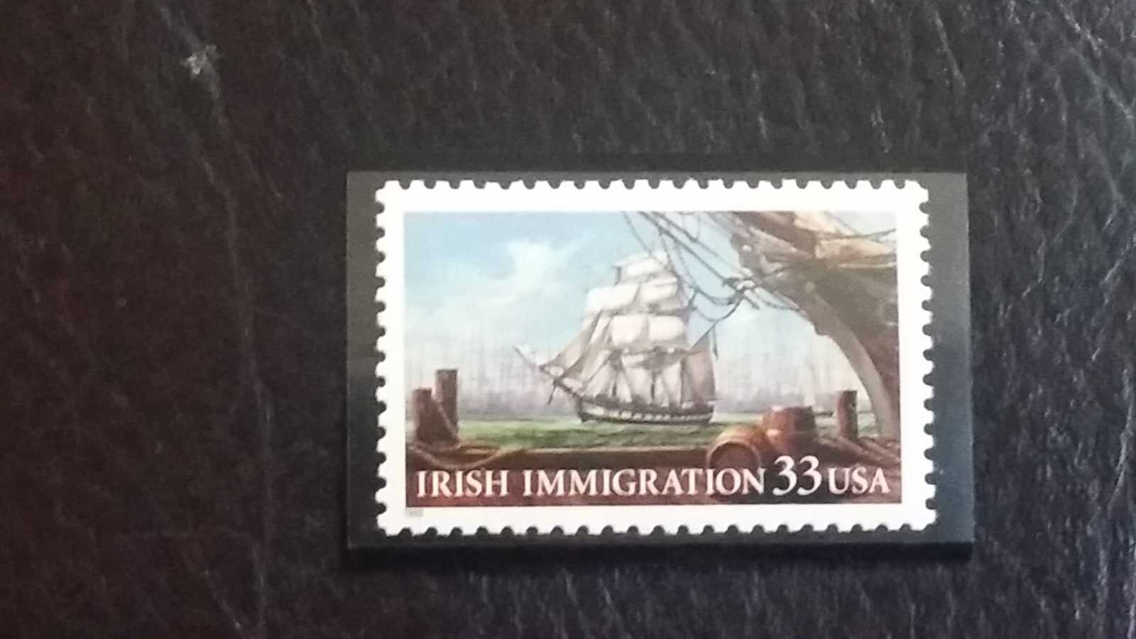 Stamp Collection USA irish migration 33 cents
