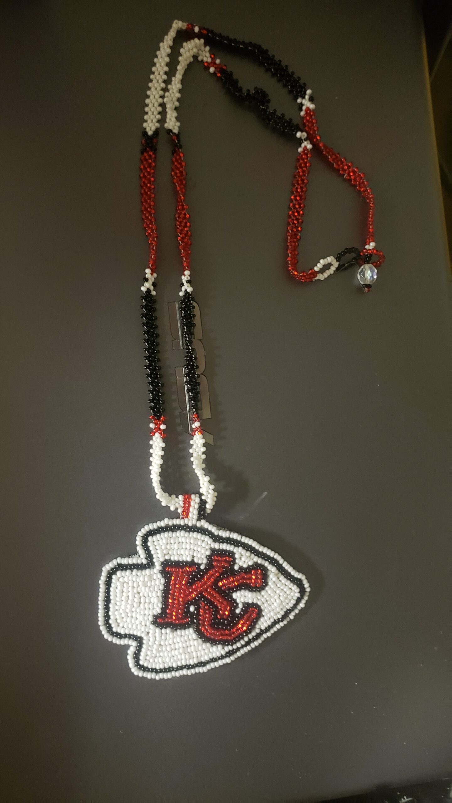 Artisan Craftwork Beadwork Kansas City Superbowl Champ 57