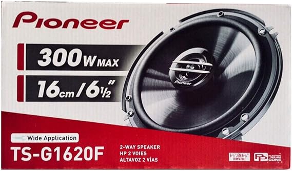 PIONEER 6.5″ & 6.75″ 2 WAY 300 WATT SPEAKERS (TSG1620F)