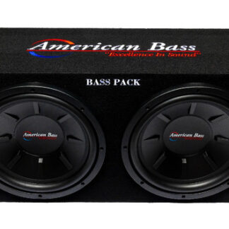 AMERICAN BASS 700 WATT BASS PACKAGE (2) 12" WOOFERS AMPLIFIER AND BOX (AB-BASSPACK)