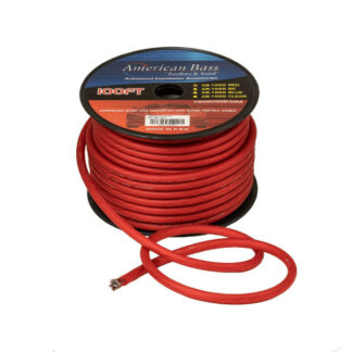 AMERICAN BASS 4 GAUGE 100' RED WIRE (AB1666RB)