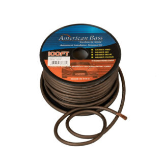 AMERICAN BASS 8 GAUGE 100' BLACK WIRE (AB666BK)