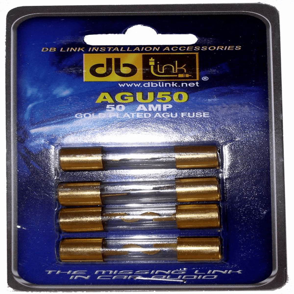 DB LINK AGU FUSES DISPLAY PacKAGED 50 AMP 5 PacK (AGU50)