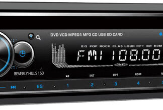 BLAUPUNKT SINGLE DIN AM/FM/CD 3 SETS OF RCA & BT (BEVERLYHILLS150)