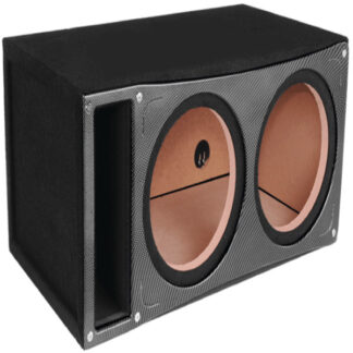 ATREND 12" DUAL VENTED BOX LARGE FOR SPL CARBON FIBER GLOSS FRONT (BP12DV)