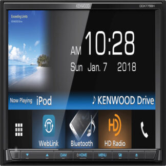 KENWOOD 7" DOUBLE DIN W/HD RADIO AND BLUE TOOTH (DDX774)--DDX775