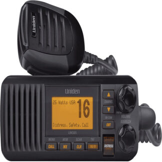 UNIDEN 25 WATT FIXED MOUNT MARINE RADIO (UM385BK)