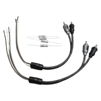 MASSIVE AUDIO RCA/SPEAKER WIRE ADAPTER FOR MASSIVE AMPS W/OEM LINE CONVERTOR (UW1)