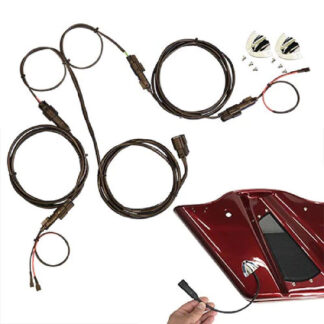 AMERICAN HARD BAG DELUX REAR SPEAKER HARNESS FOR SADDLEBAGS 2 CHANNEL (WH-SBB2-PNP)