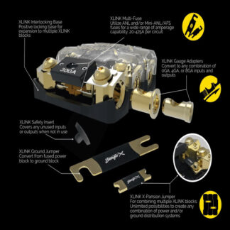 STINGER XLINK LINKABLE FUSED OR DISTRIBUTION BLOCK (XFDB108)