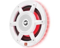 JBL STADIUM MARINE 8″ PREMIUM 3 WAY RGB LED COAXIAL SPEAKERS WHITE (MW8030AM)