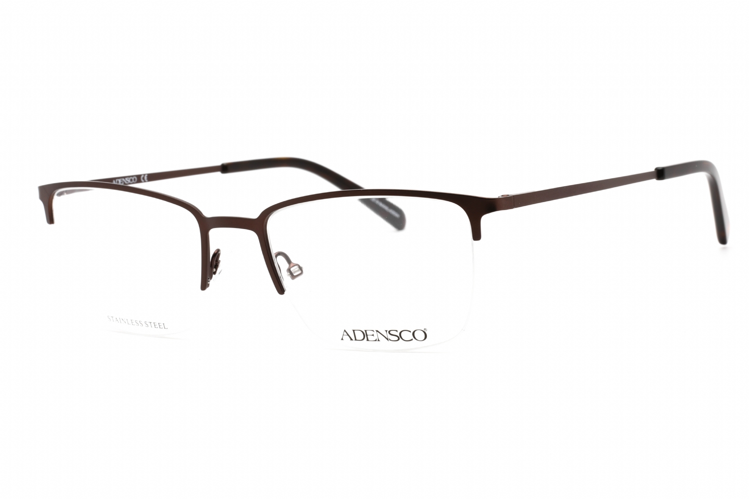 ADENSCO AD 136 Eyeglasses MATTE BROWN/CLEAR