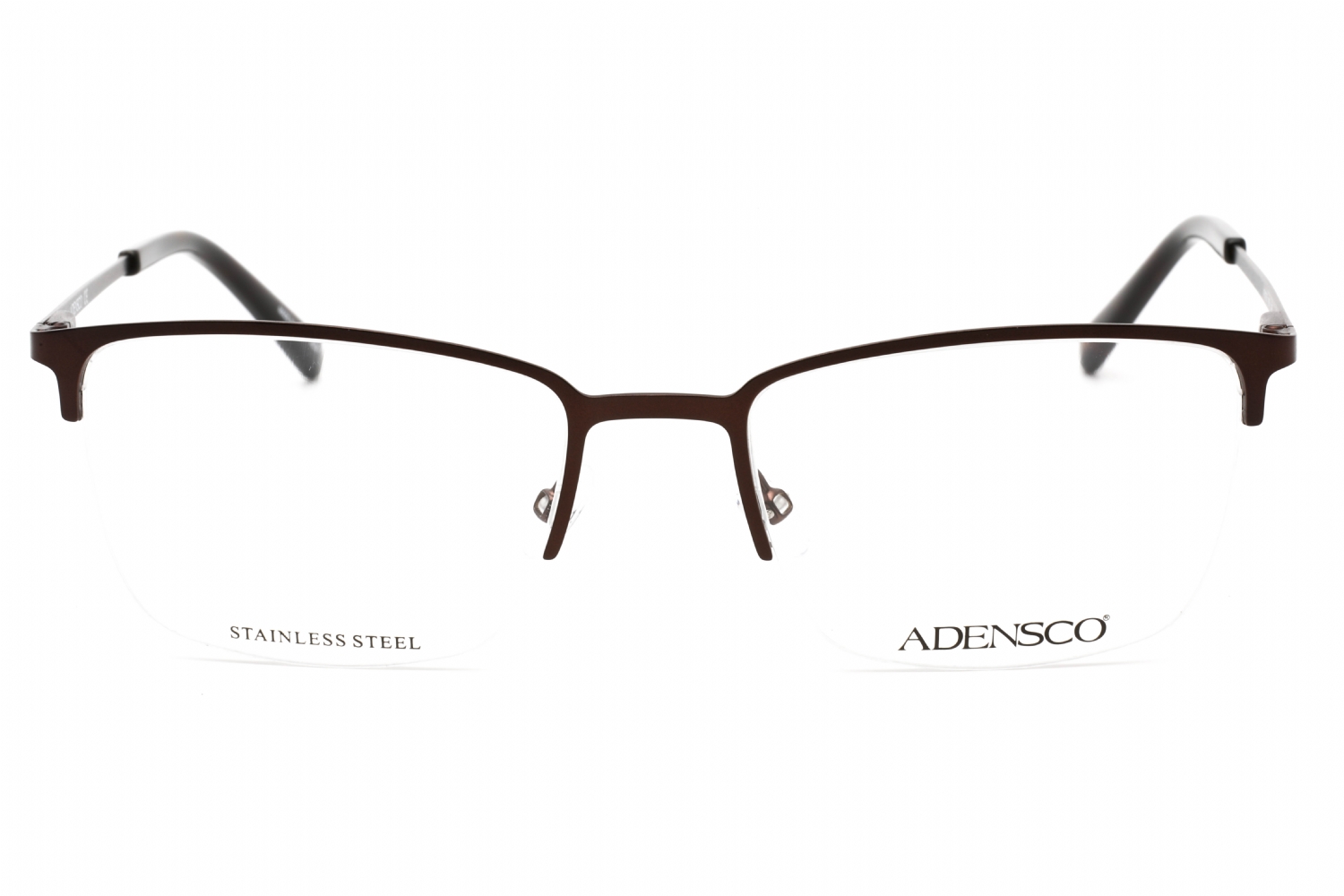 ADENSCO AD 136 Eyeglasses MATTE BROWN/CLEAR - Image 3