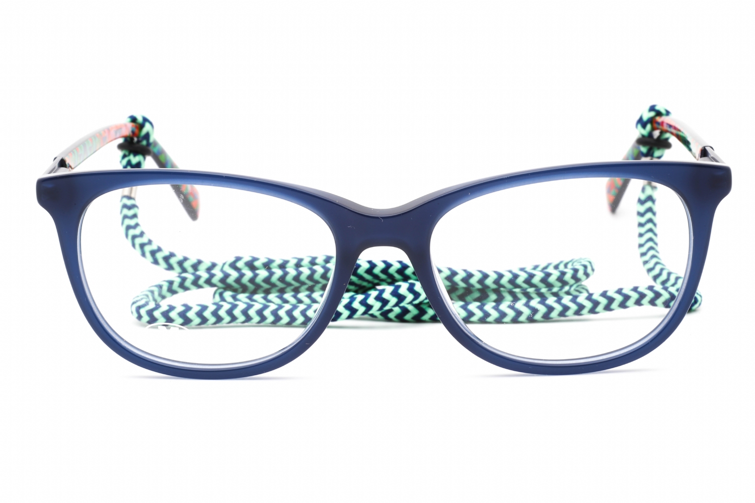 M MISSONI MMI 0051 BLUE / CLEAR LENS EYEGLASSES - Image 2