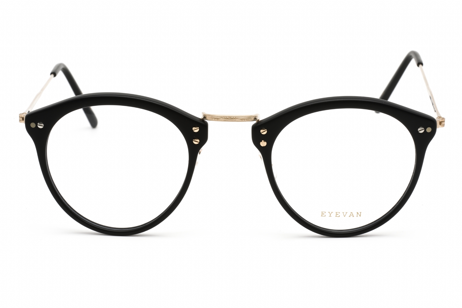 EYEVAN E-0951 BLACK / CLEAR DEMO LENS EYEGLASSES - Image 2