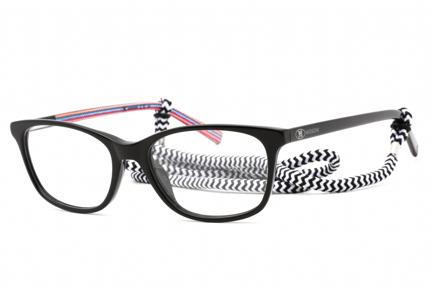 M MISSONI MMI 0008 BLACK / CLEAR LENS EYEGLASSES