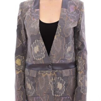 Roberto fragata silk floral one button blazer bargain pyramid.com