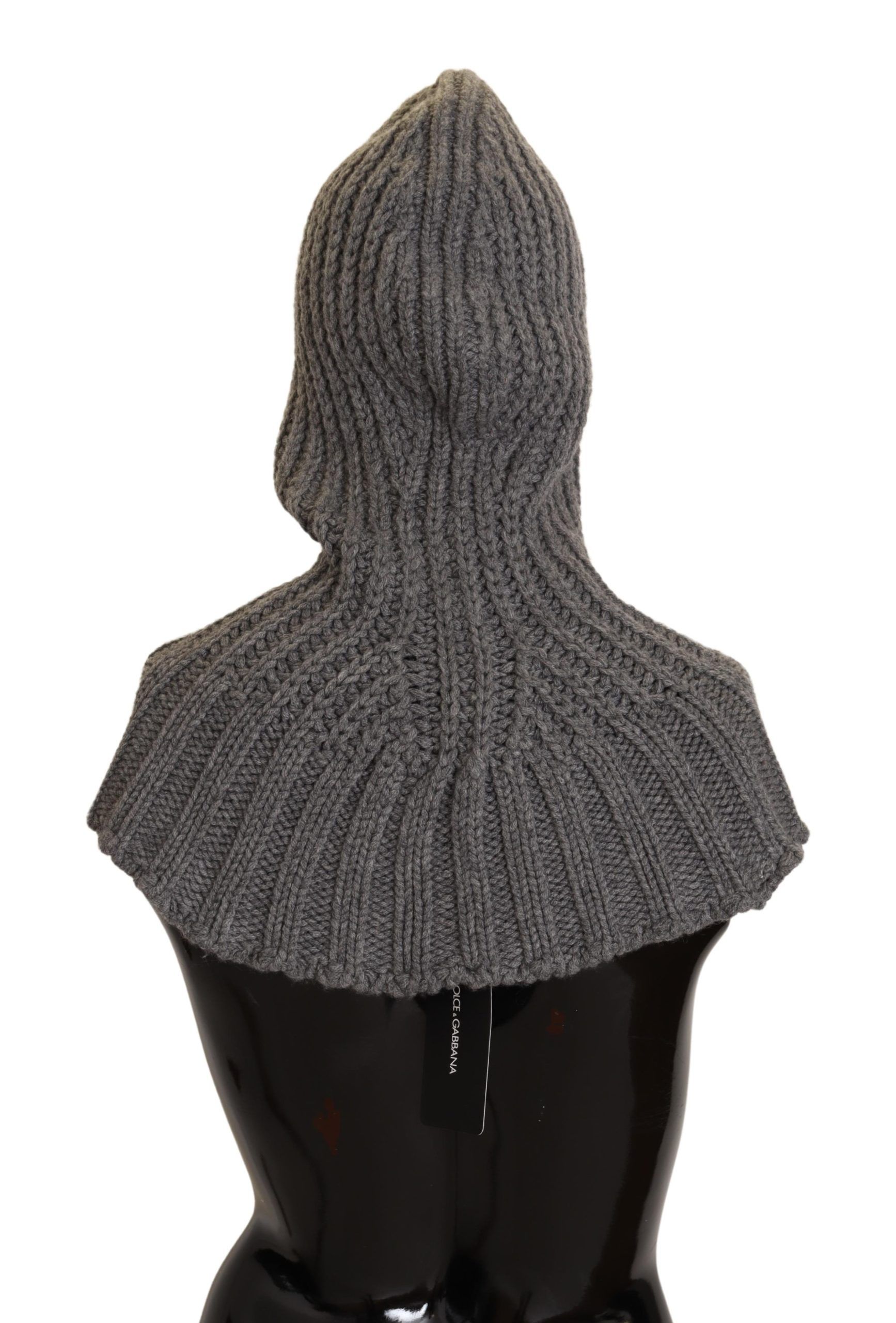 DOLCE & GABBANA GRAY Cashmere Hood Scarf - Image 2