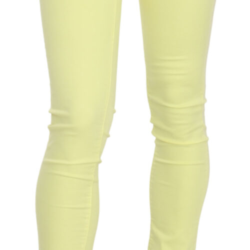 pinko yellow low waist skinny trousers bargain pyramid.com