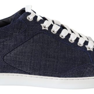 jimmy Choo blue denim suede sneakers bargain pyramid.com