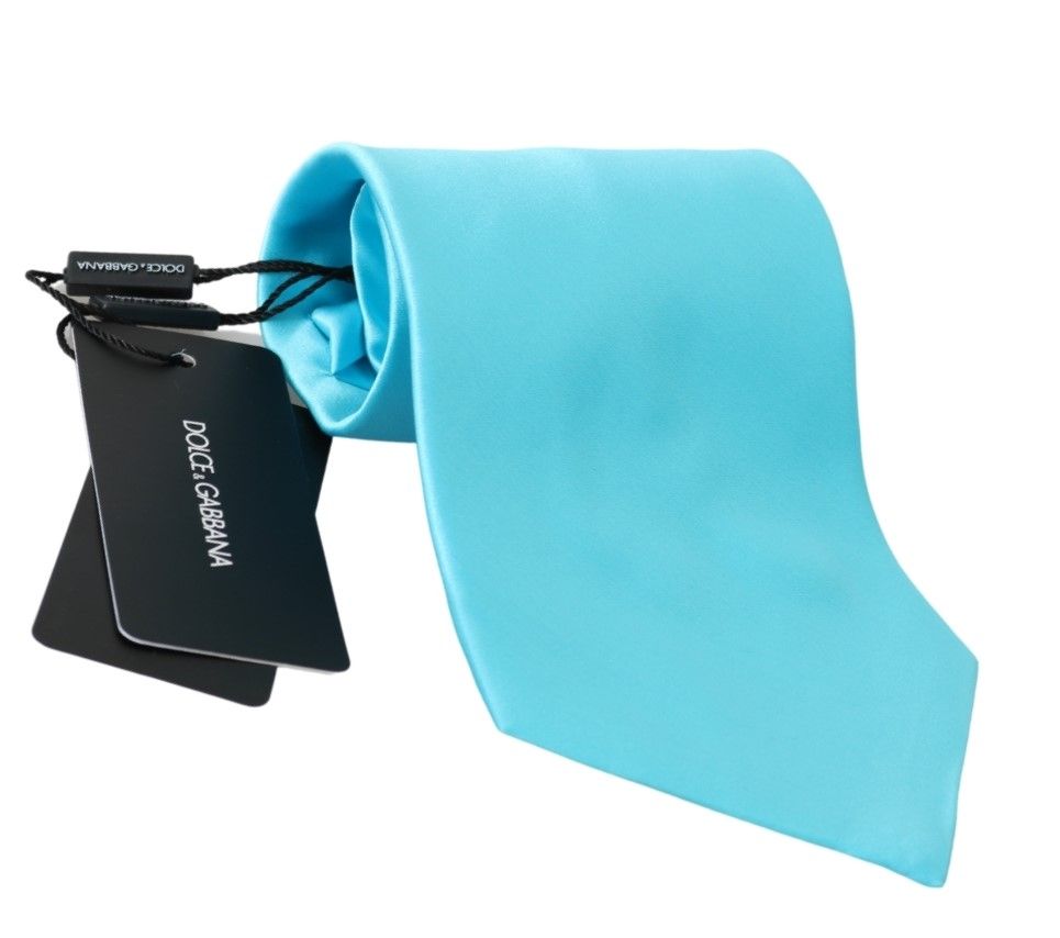 dolce gabbana light blue mens silk tie bargain pyramid.com