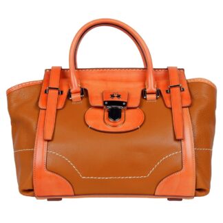 LA MARTINA Orange Leather Handbag