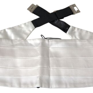 dolce gabbana white silk cummerbund bargain pyramid.com