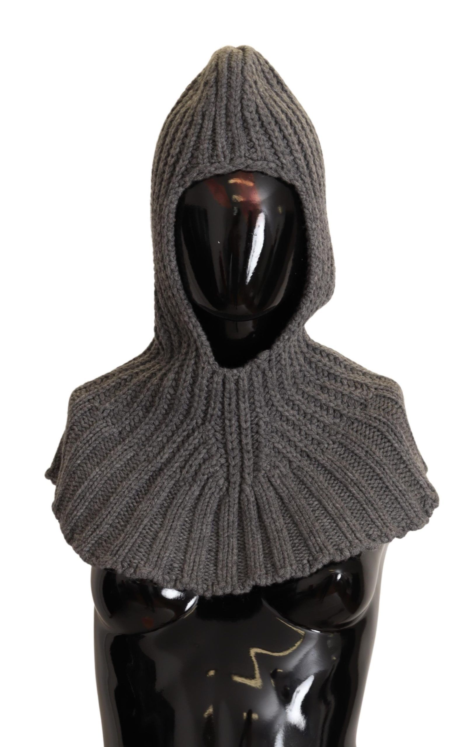 dolce gabbana gray cashmere hooded scarf bargainpyramid.com