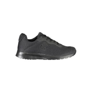 SERGIO TACCHINI Black Sneakers with Embroidered Detail