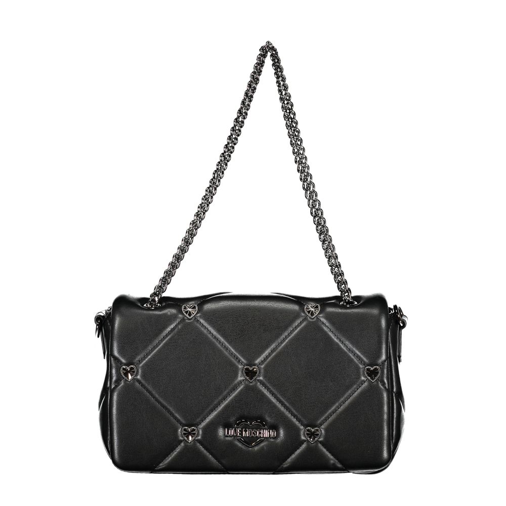 love moschino black polyethylene handbag bargain pyramid.com