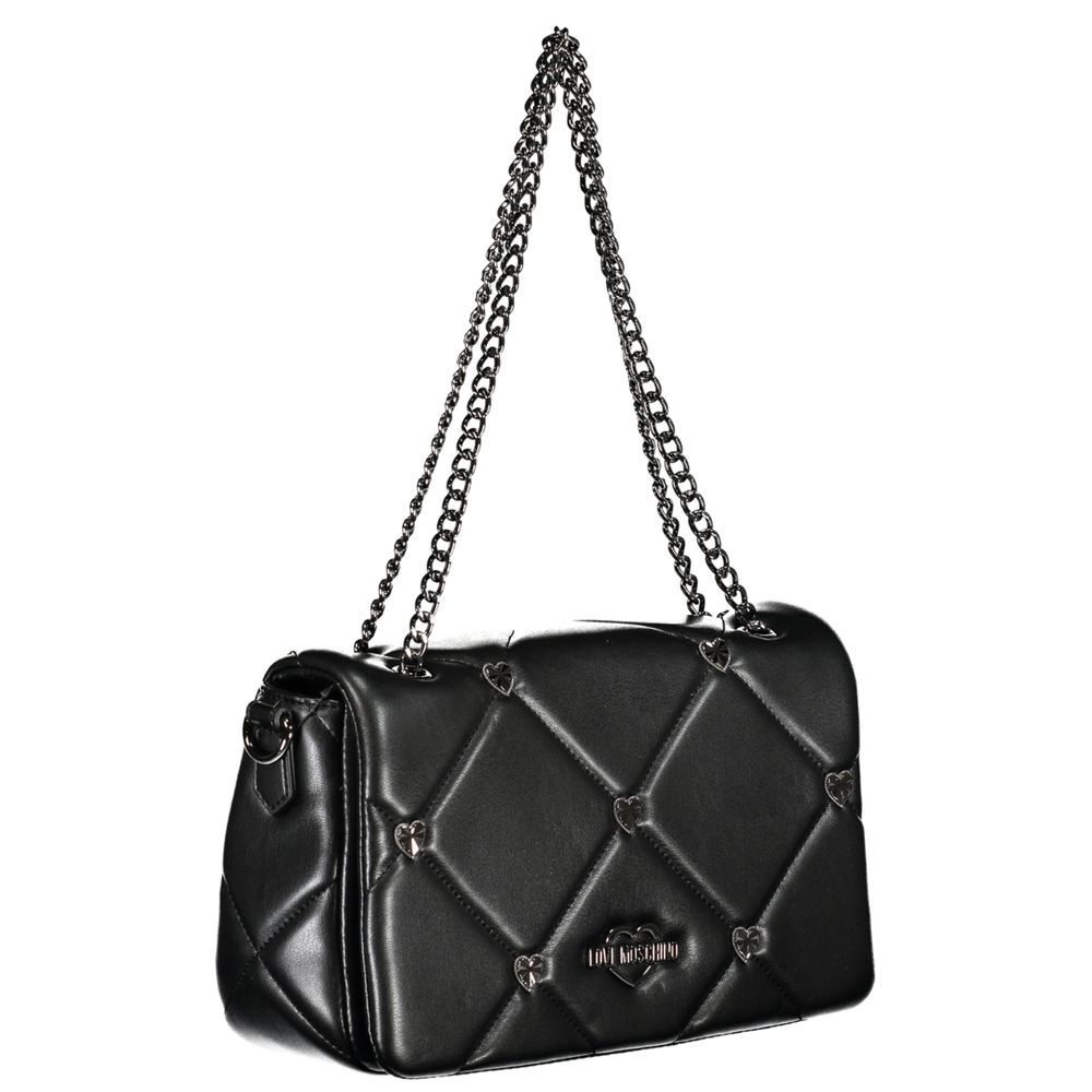 LOVE MOSCHINO Black Polyethylene Handbag - Image 3
