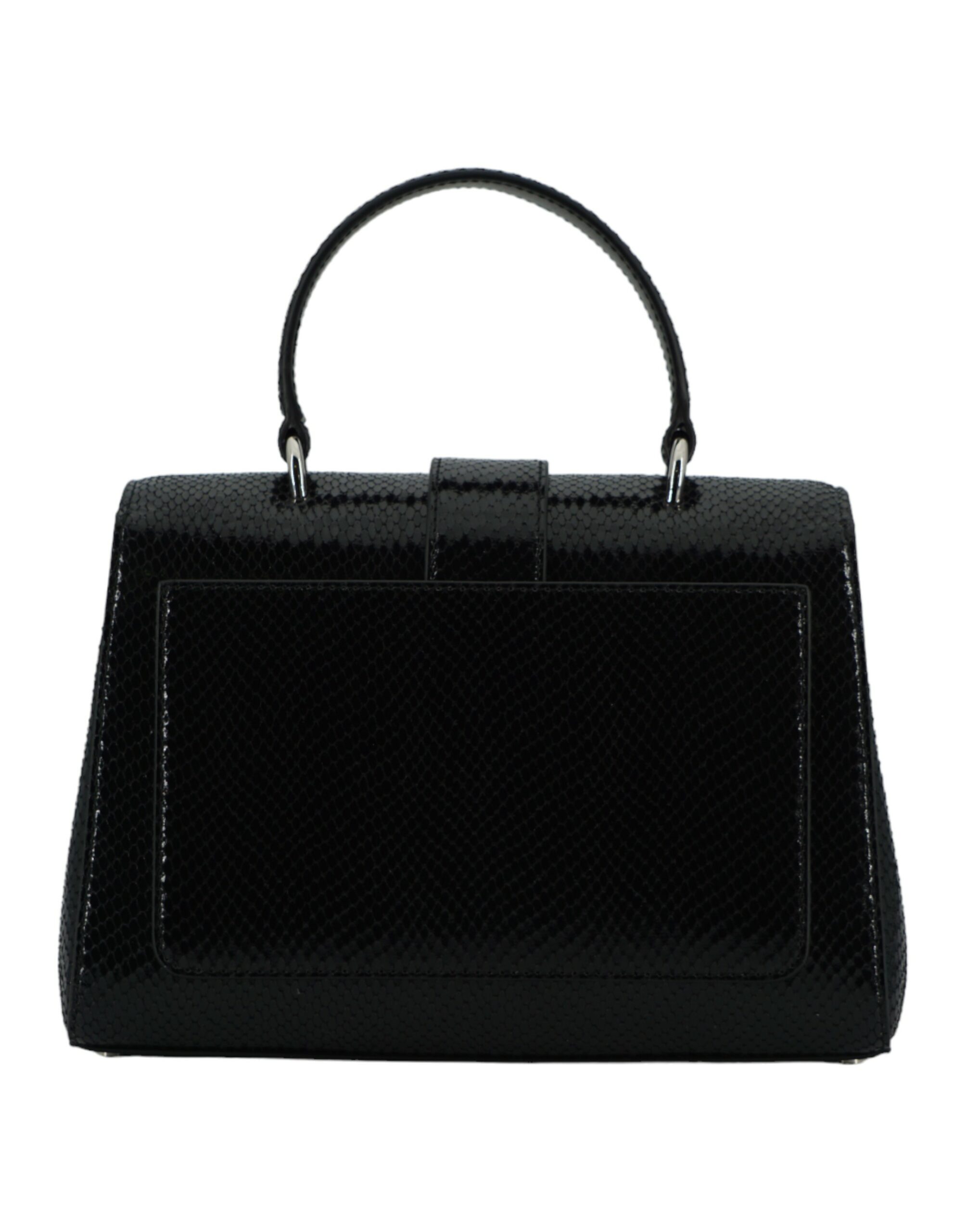 JIMMY CHOO Black Leather Top Handle Shoulder Bag - Image 2