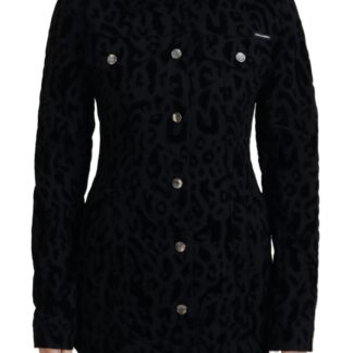 dolce gabbana leopard pattern denim jacket bargain pyramid.com