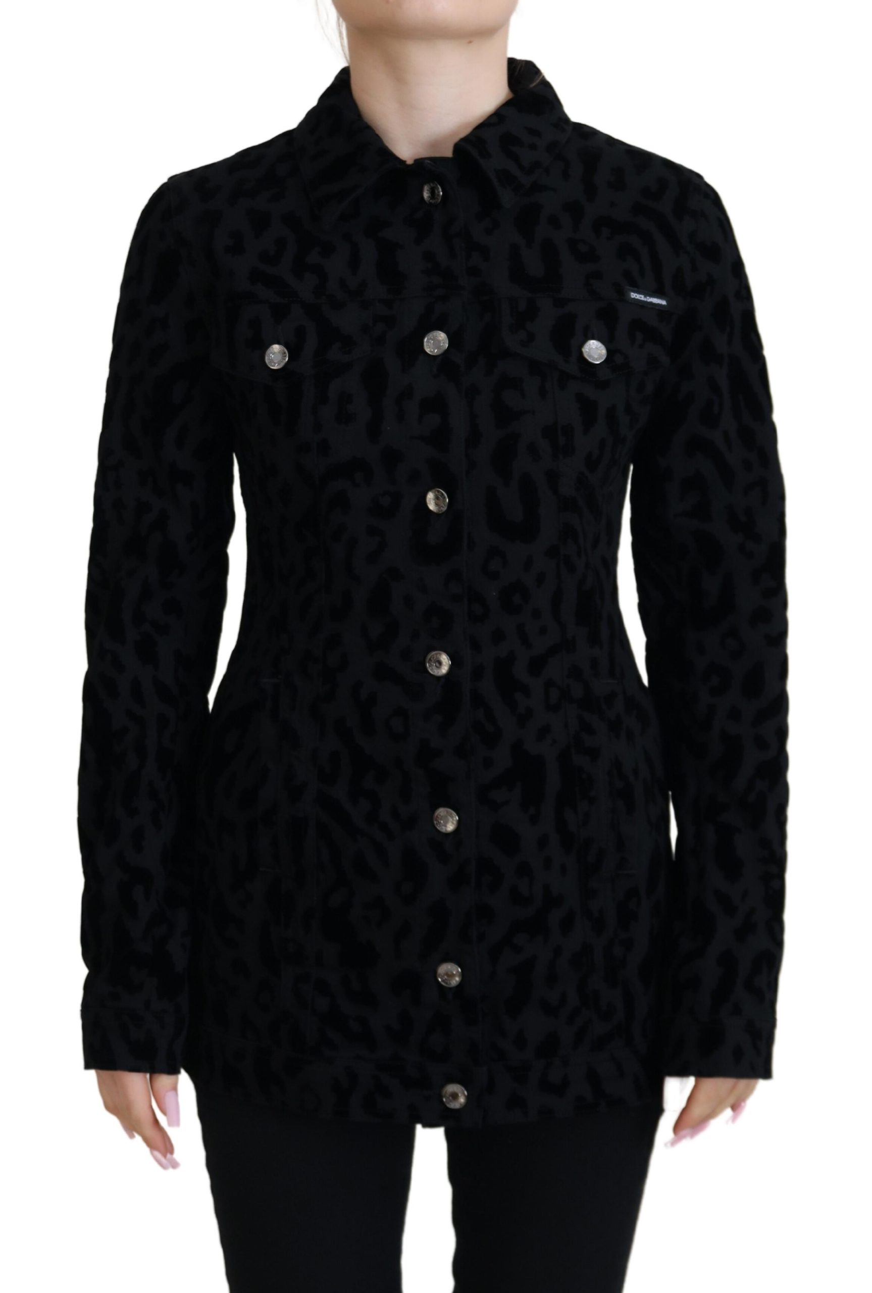 dolce gabbana leopard pattern denim jacket bargain pyramid.com
