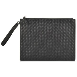 GUCCI Microguccissima Leather Clutch