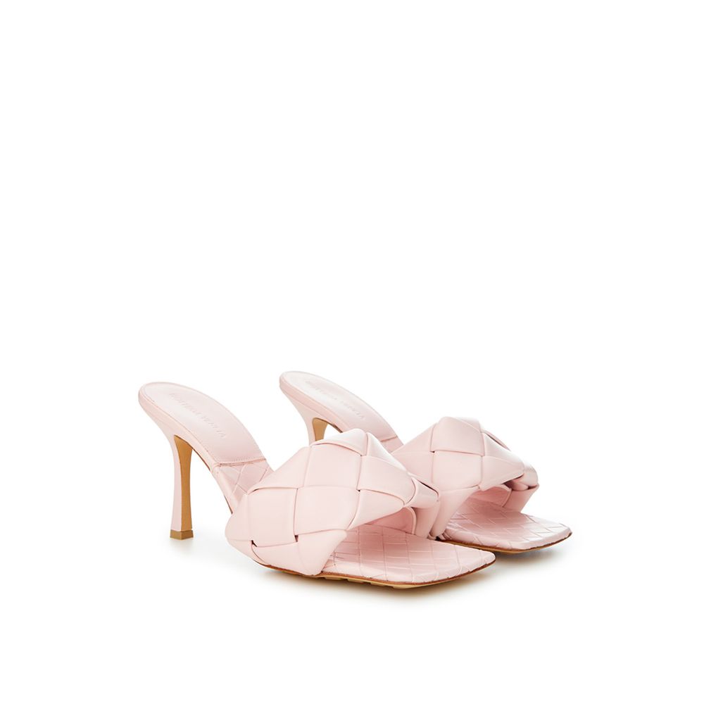 bottega veneta pink leather sandal at bargainpyramid.com