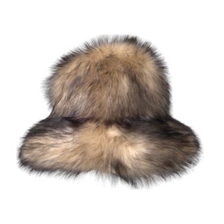 dolce gabbana brown faux fur fedora hat bargain pyramid.com