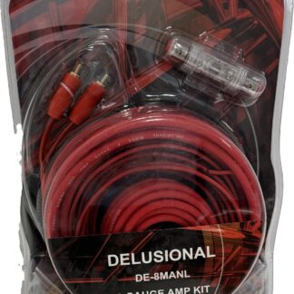 KING BOXES DELUSIONAL WIRES 8GA MANL CCA AMP KIT (DE-8ANL) DE-8MANL