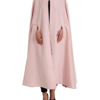 dolce gabbana pink silk cape coat jacket bargain pyramid.com