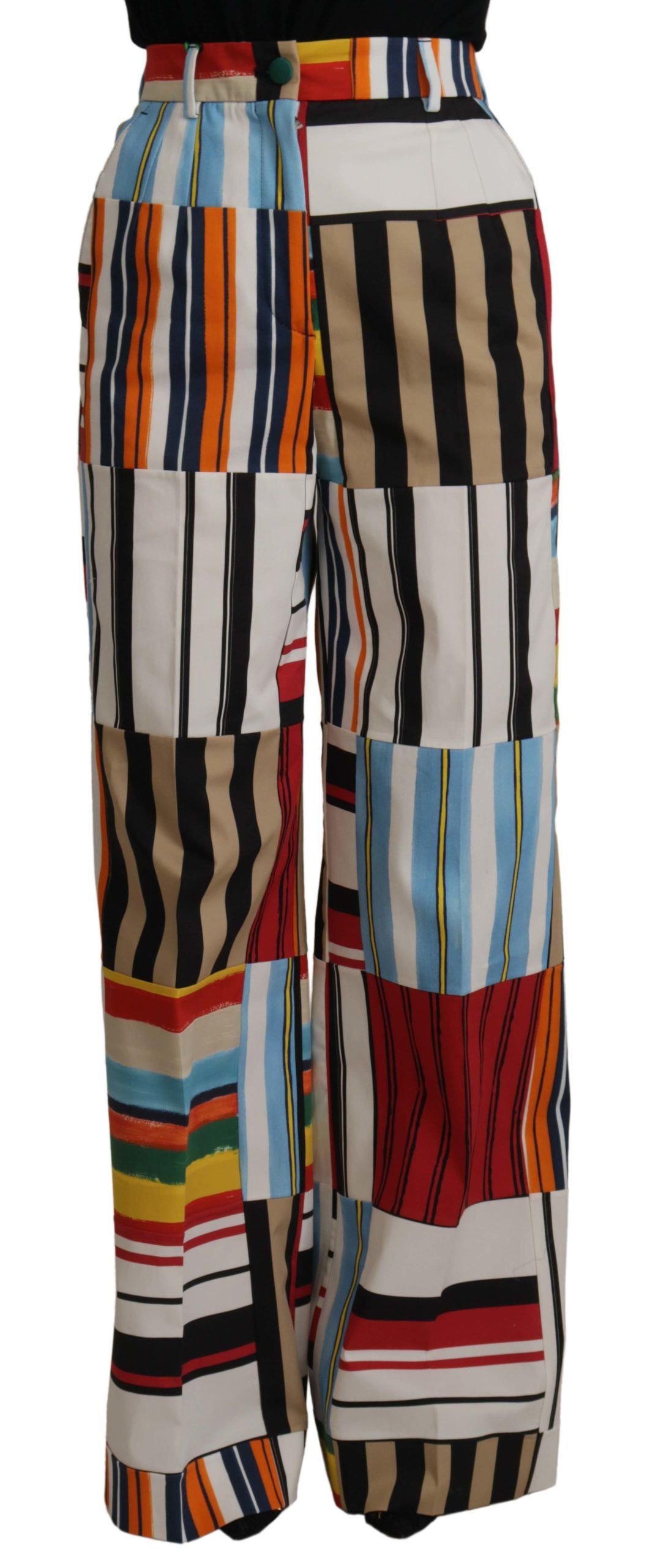 dolce gabbana high waist striped trousers bargain pyramid.com