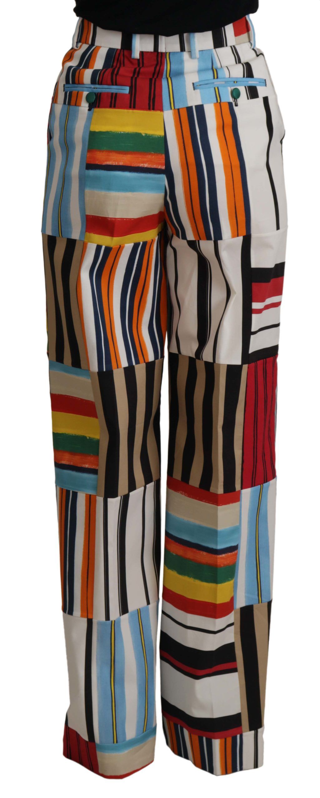 DOLCE & GABBANA High Waist Striped Trousers - Image 3