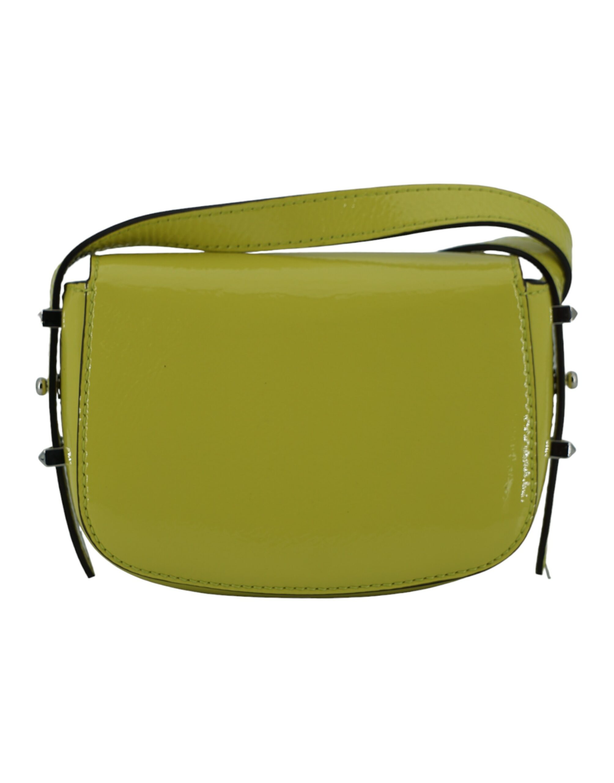 JIMMY CHOO Lime Yellow Leather Shoulder Bag - Image 2